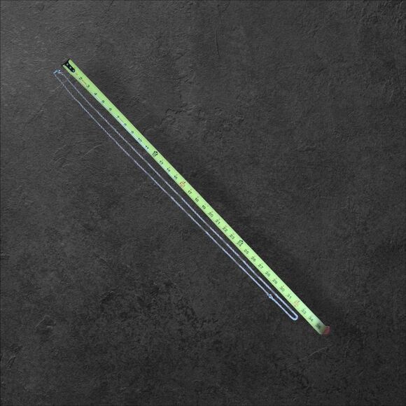 Long Silver Tone 66" Necklace Metal Links Rectangle Bars - Picture 5 of 5